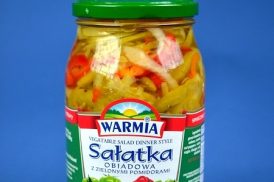 Salatka obiadowa z zielonymi pomidorami